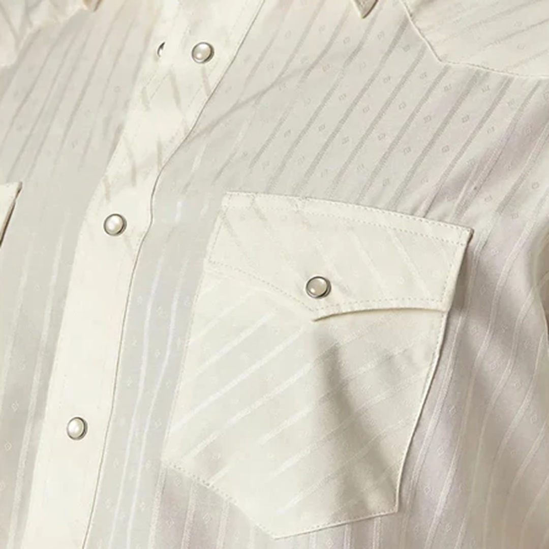 Chemise à manches longues boutonnée à motif écossais Wrangler Rétro Premium pour homme
