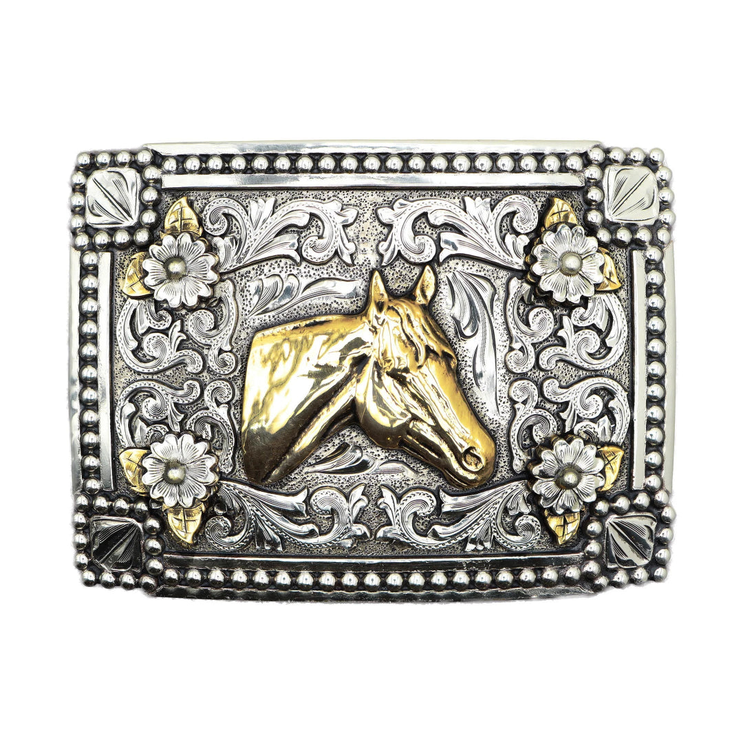 Boucle de ceinture festonnée AndWest Praying Cowboy