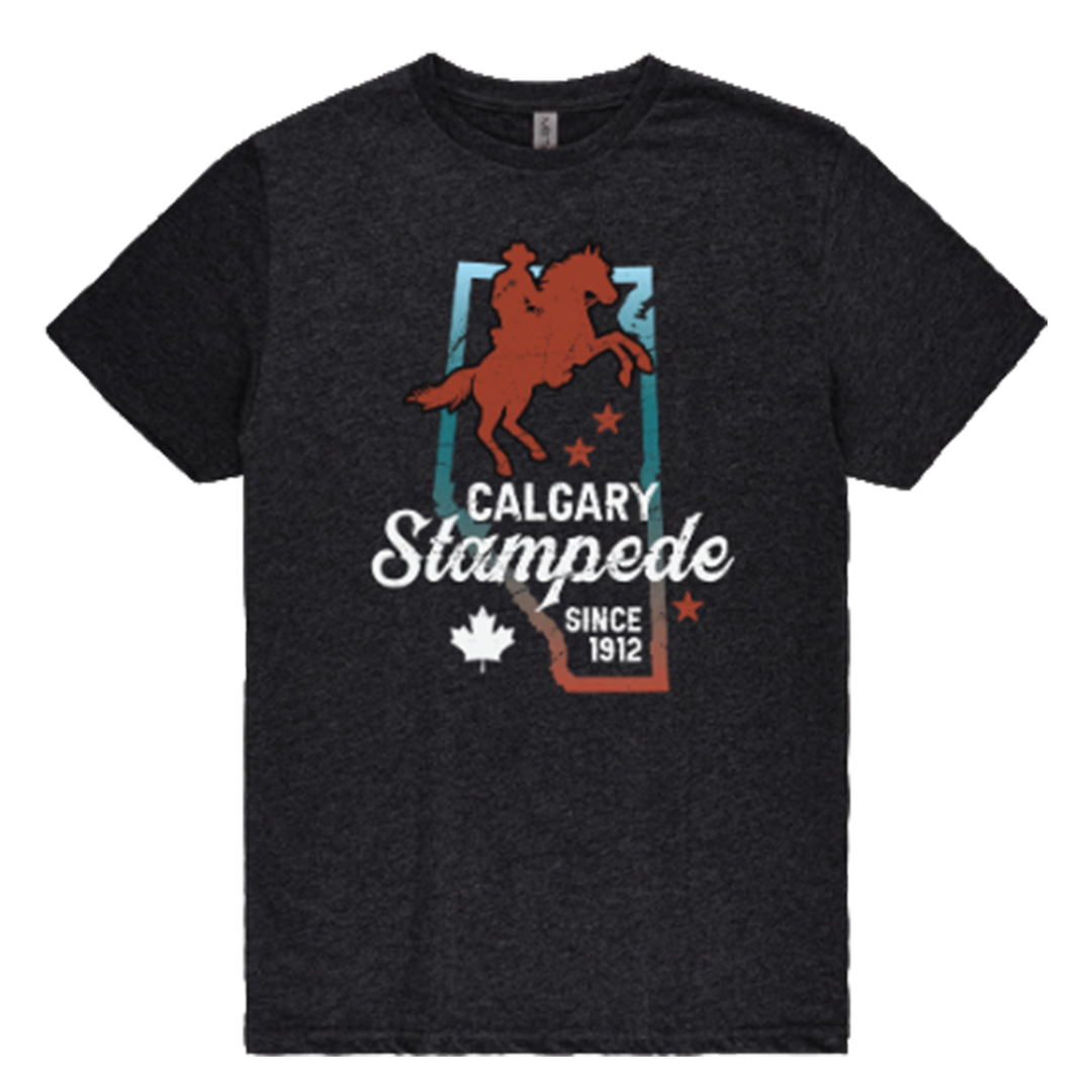 T-shirt unisexe à manches courtes rondes Calgary Stampede