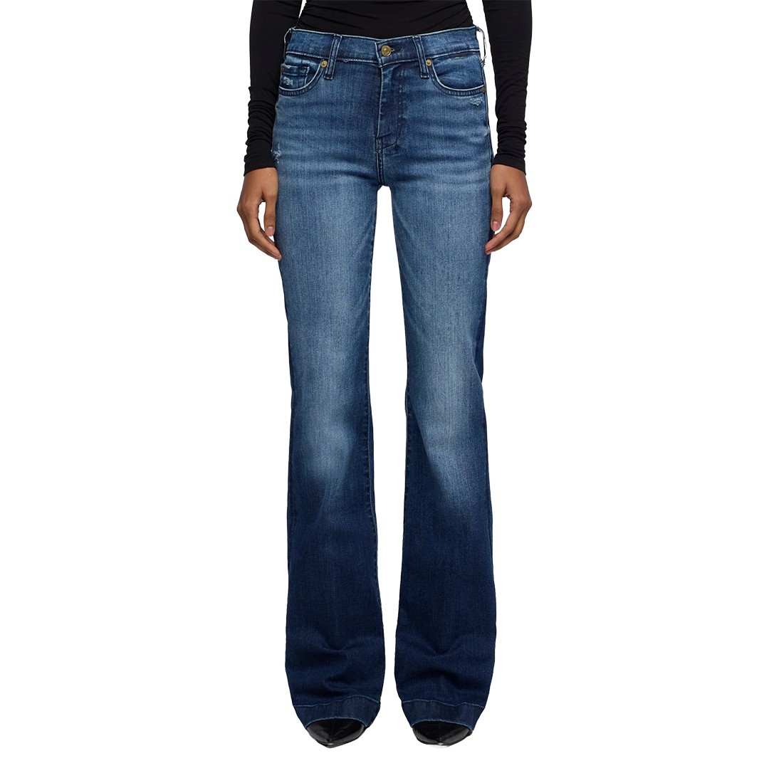 7 For All Mankind Women's Dojo In Slim Illusion Wide-leg Jeans