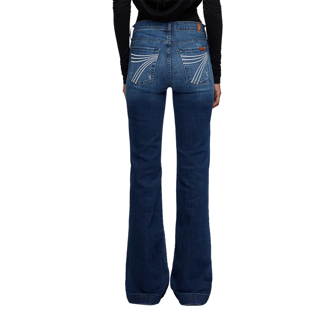 7 For All Mankind Women's Dojo In Slim Illusion Wide-leg Jeans