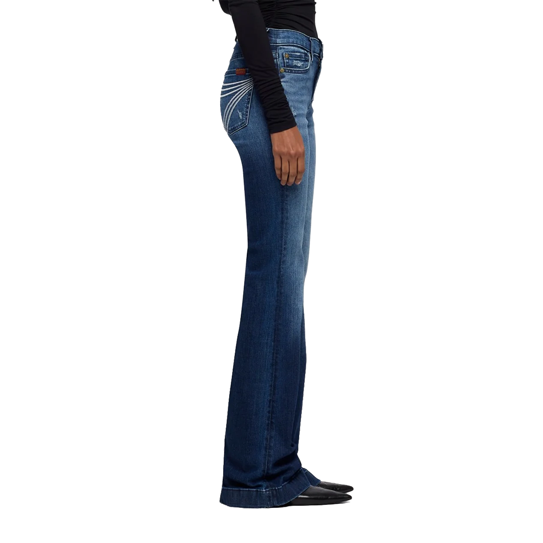 7 For All Mankind Women's Dojo In Slim Illusion Wide-leg Jeans