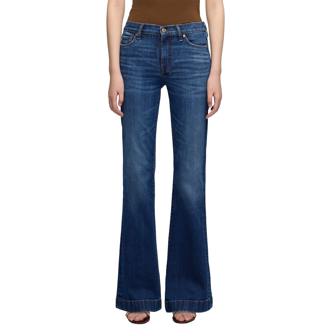 7 For All Mankind Women's Dojo In Slim Illusion Wide-leg Jeans