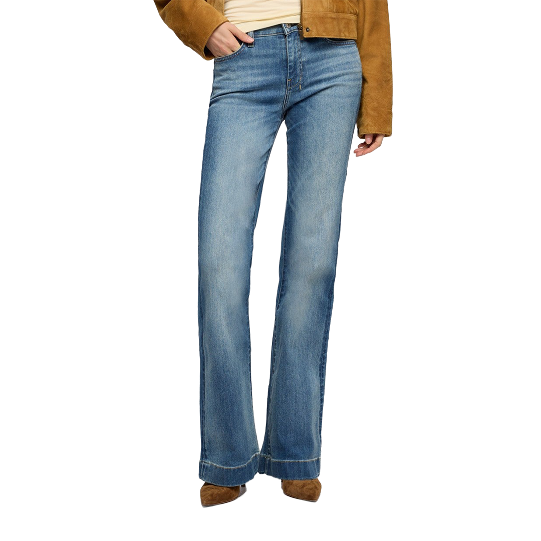 7 For All Mankind Women's Dojo In Slim Illusion Wide-leg Jeans