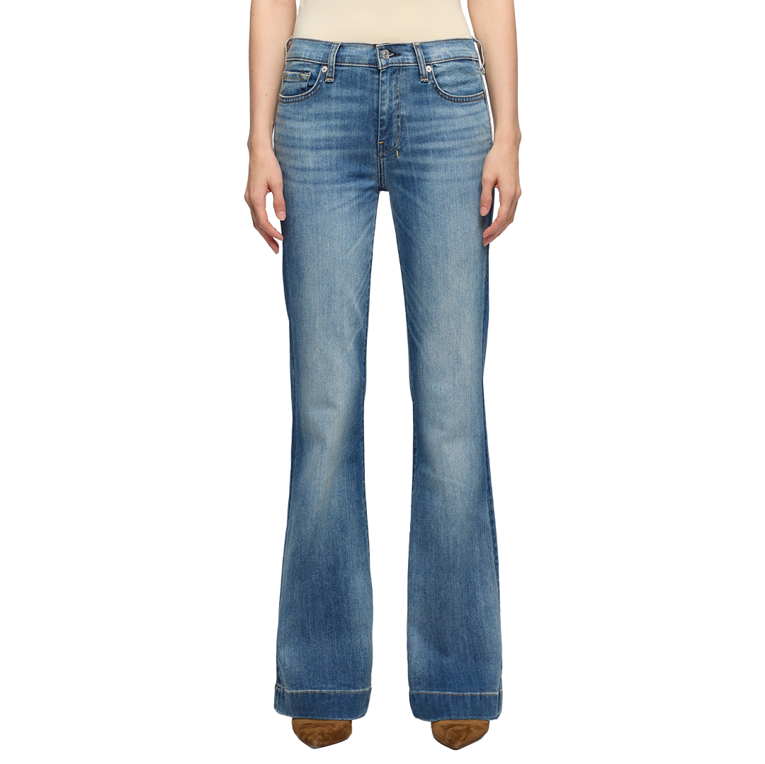 7 For All Mankind Women's Dojo In Slim Illusion Wide-leg Jeans