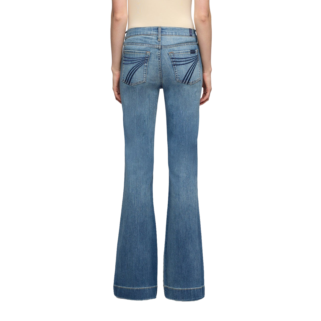 7 For All Mankind Women's Dojo In Slim Illusion Wide-leg Jeans