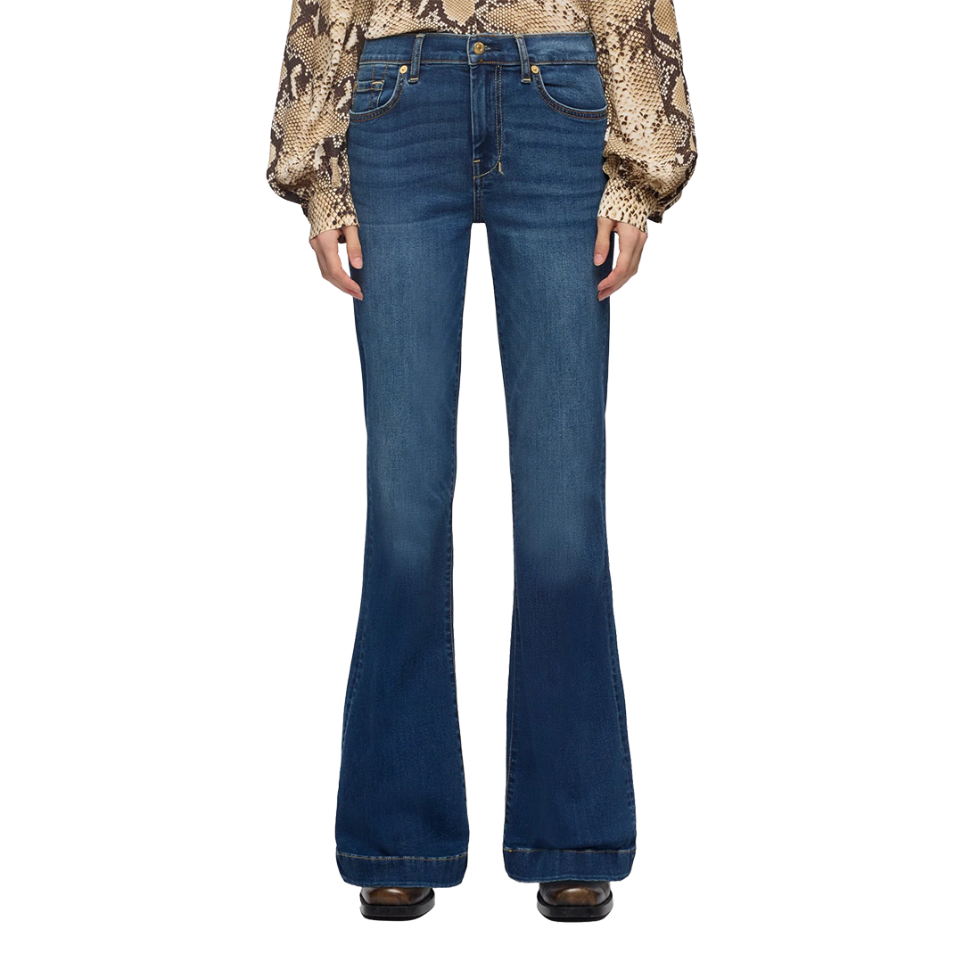 7 For All Mankind Women's Dojo In Slim Illusion Wide-leg Jeans