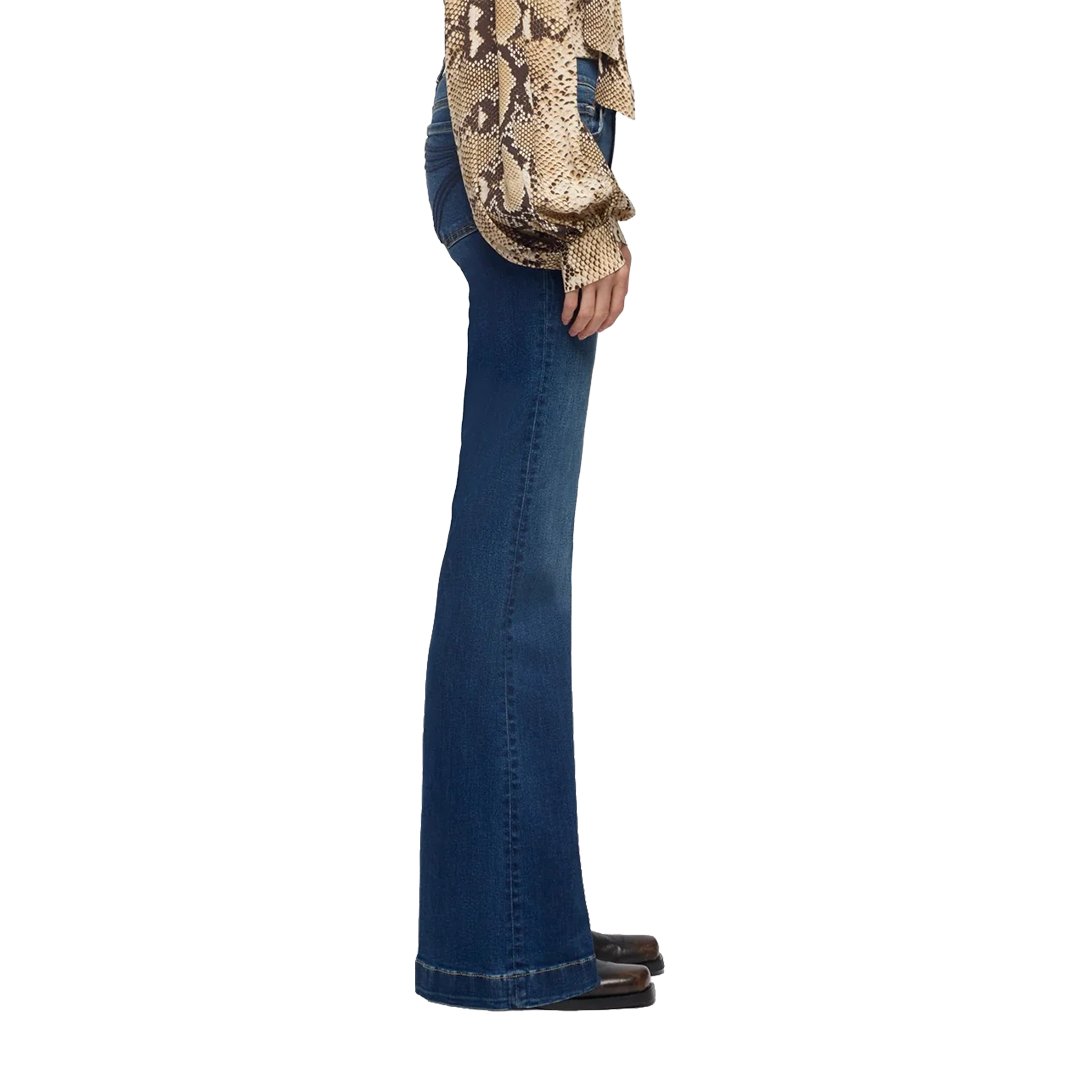 7 For All Mankind Women's Dojo In Slim Illusion Wide-leg Jeans