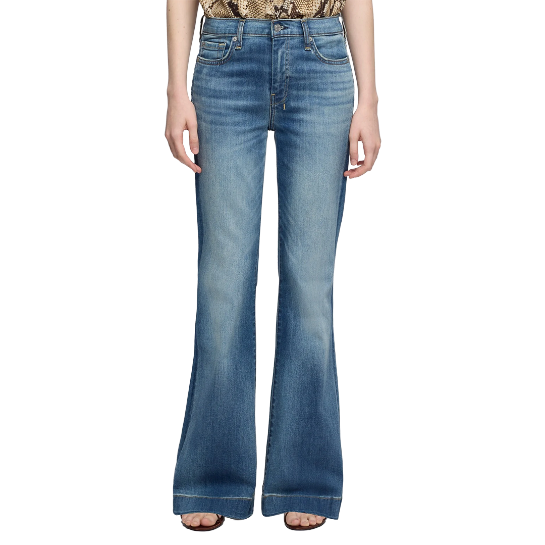 7 For All Mankind Women's Tailorless Dojo In Slim Illusion Wide-leg Jeans