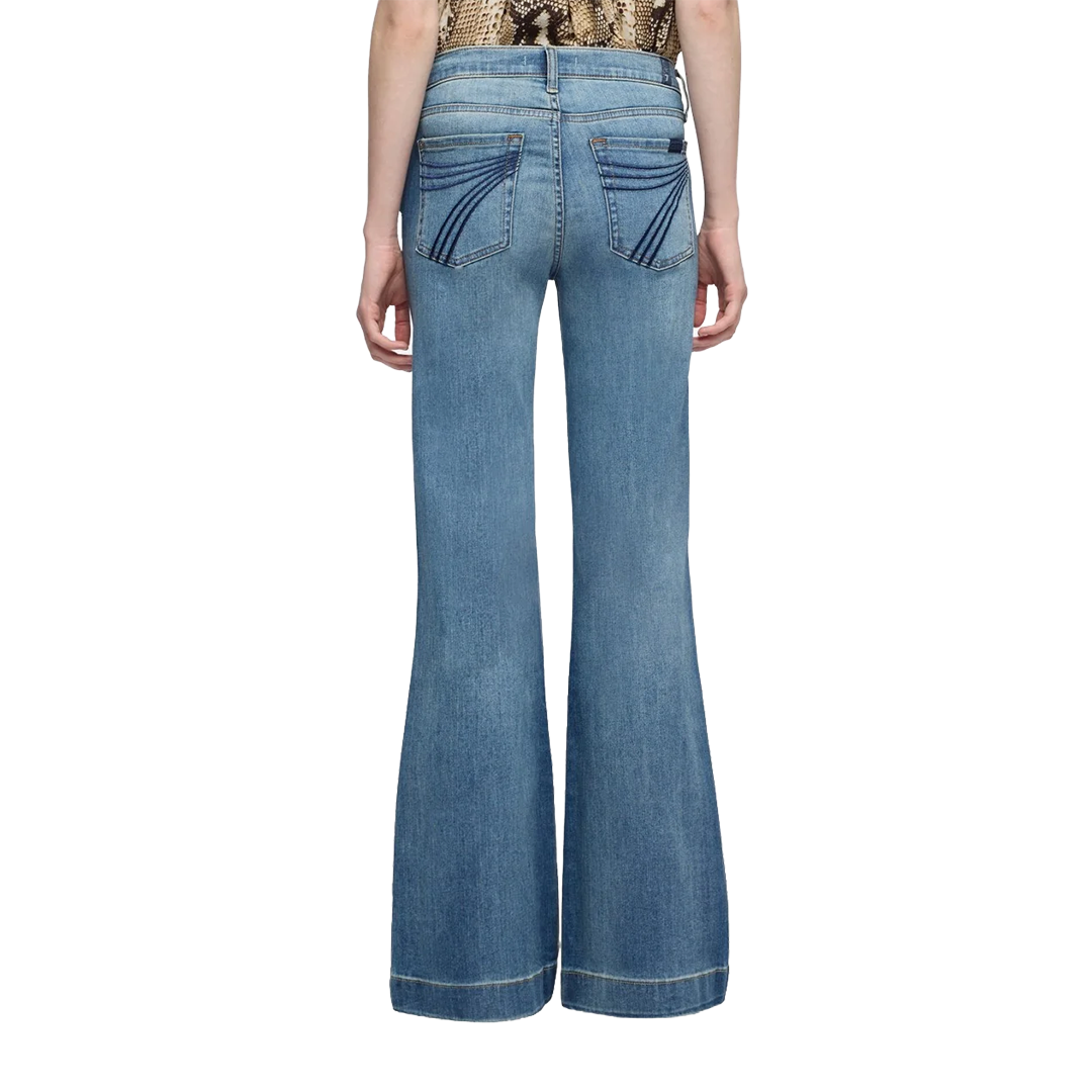 7 For All Mankind Women's Tailorless Dojo In Slim Illusion Wide-leg Jeans