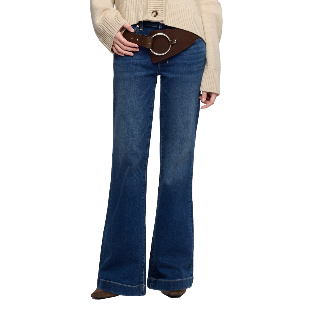 7 For All Mankind Women's Tailorless Dojo In Slim Illusion Wide-leg Jeans