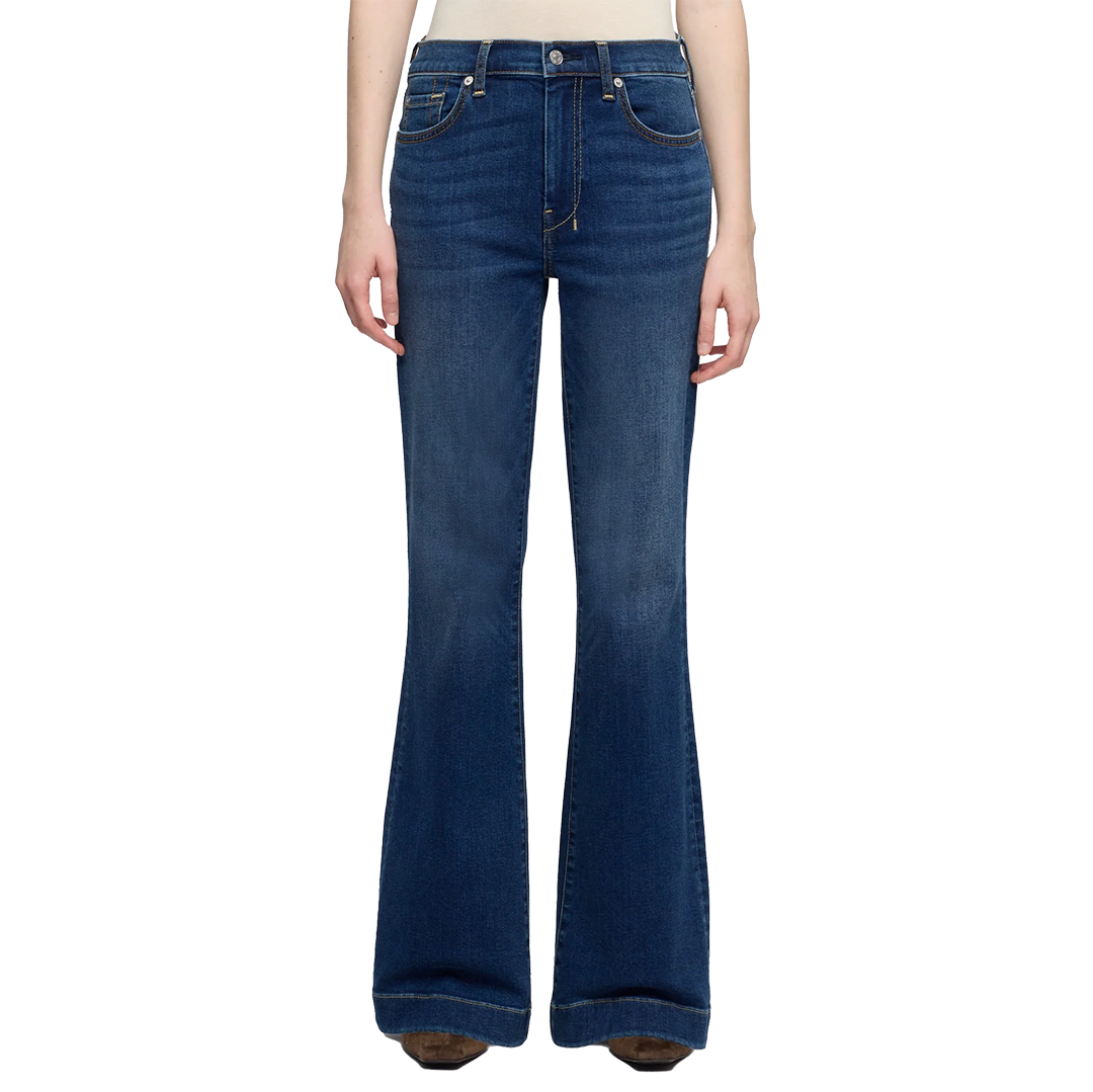 7 For All Mankind Women's Tailorless Dojo In Slim Illusion Wide-leg Jeans