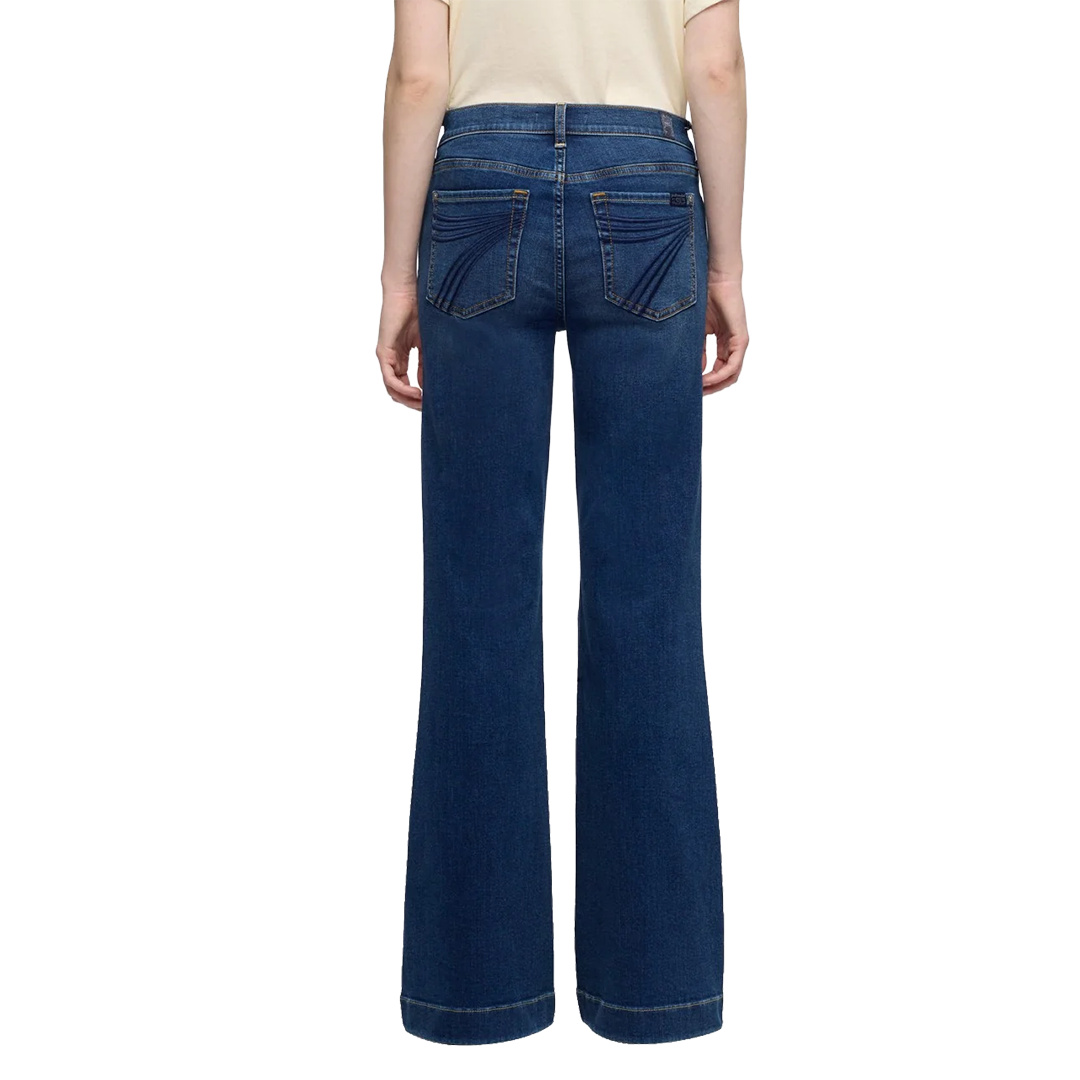 7 For All Mankind Women's Tailorless Dojo In Slim Illusion Wide-leg Jeans