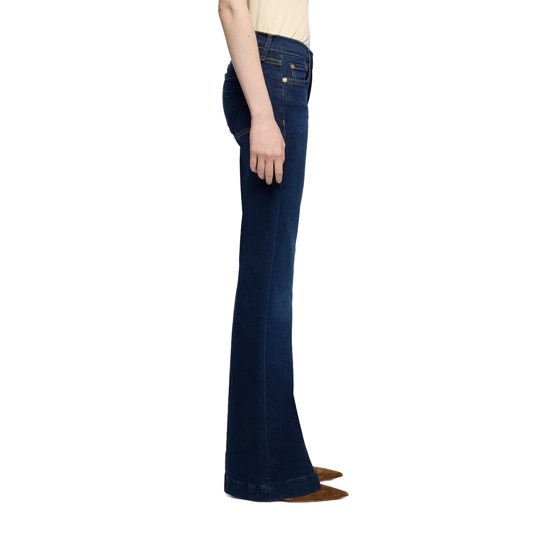 7 For All Mankind Women's Tailorless Dojo In Slim Illusion Wide-leg Jeans