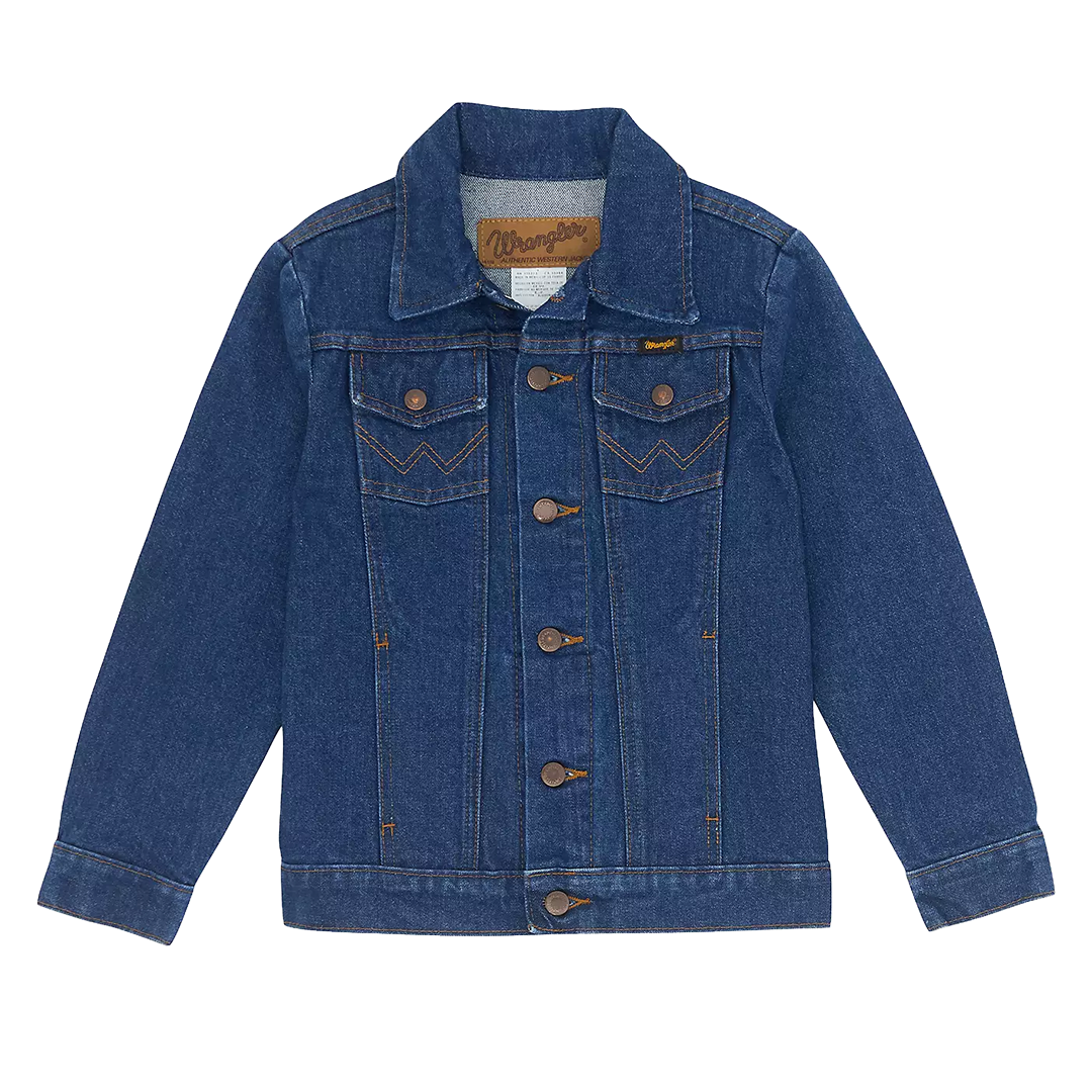 Wrangler Boys' Cowboy Cut Unlined Denim Jacket