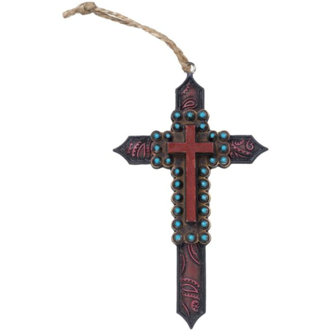 Tough 1 Boots Paisley Cross with Turquoise Ornament