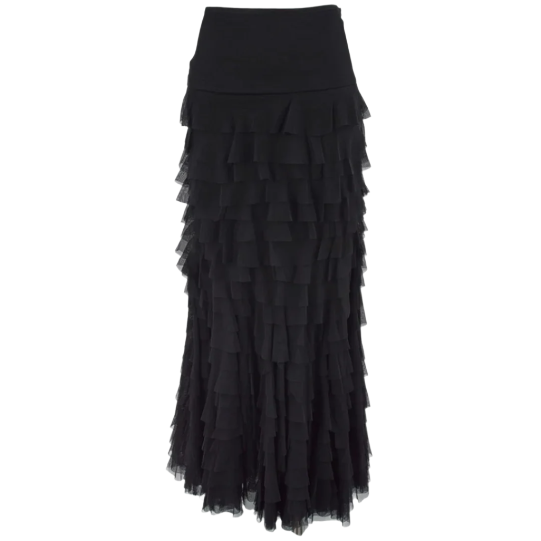 Jupe longue sirène vintage pour femme