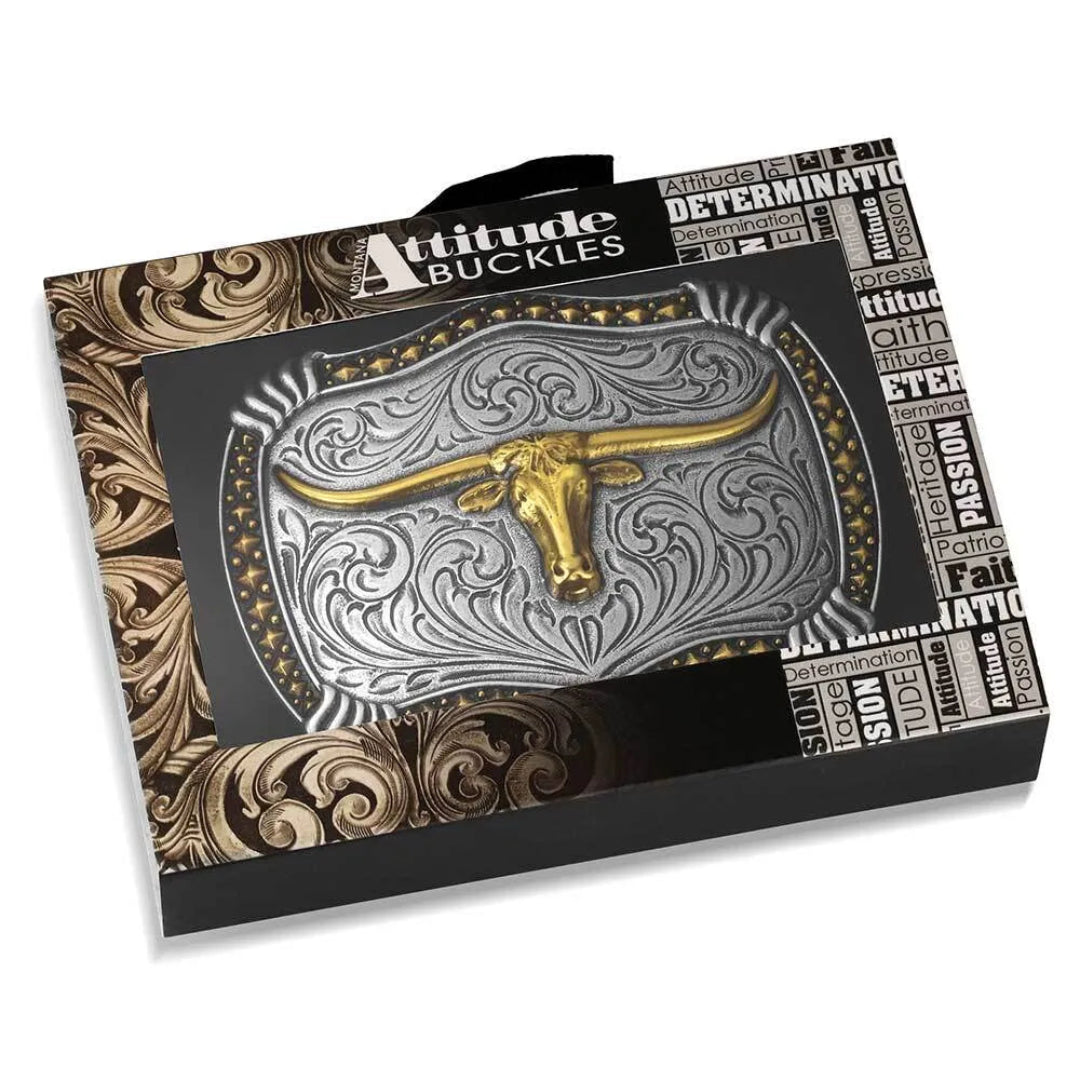 Montana Silversmiths Longhorn Legacy Buckle