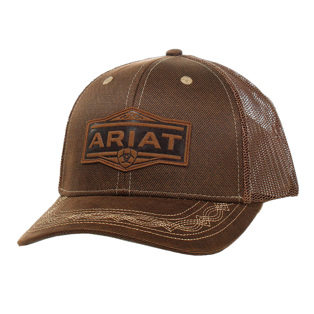 Casquette marron Ariat Vintage Logo Patch