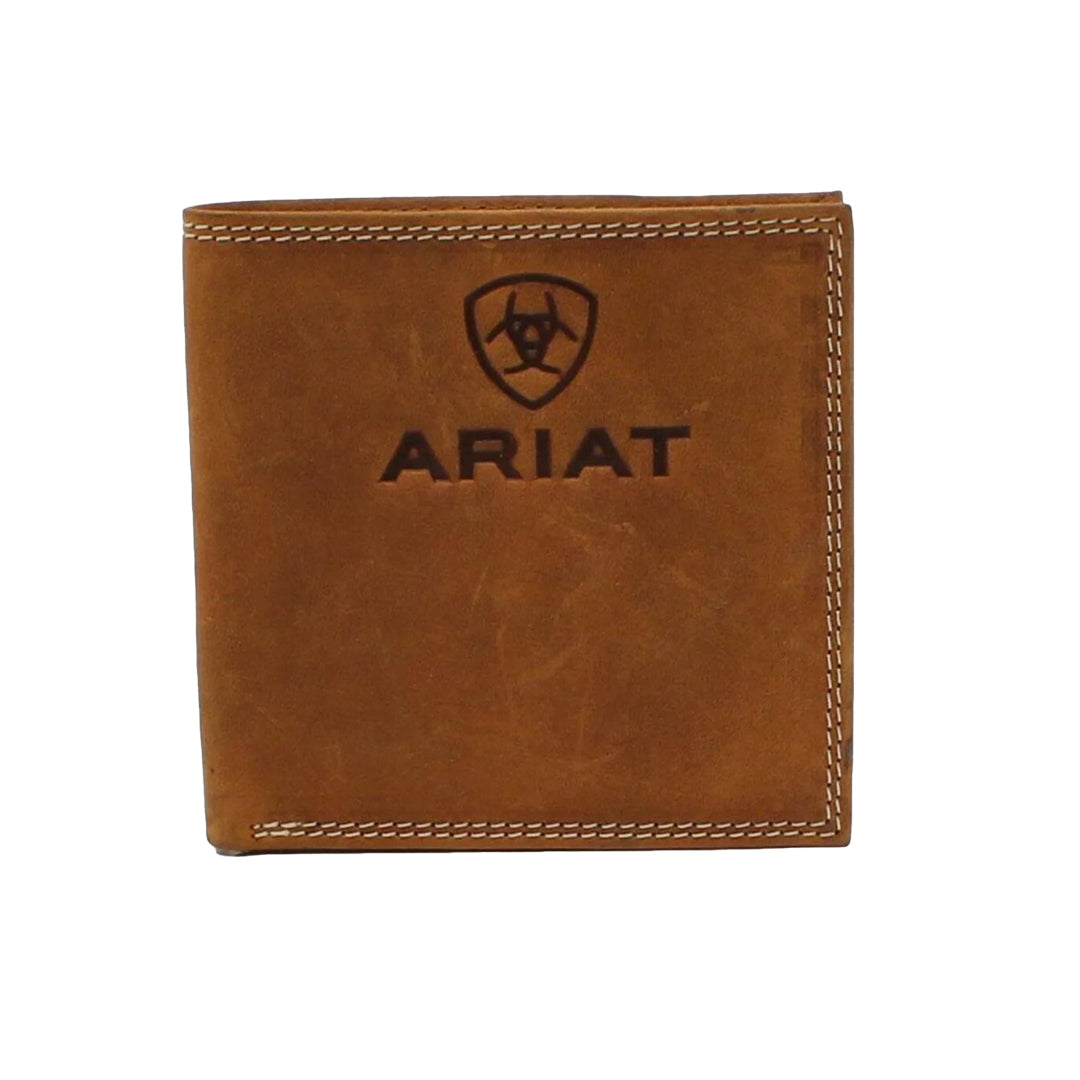 Ariat Men's Embossed Logo Bifold Wallet