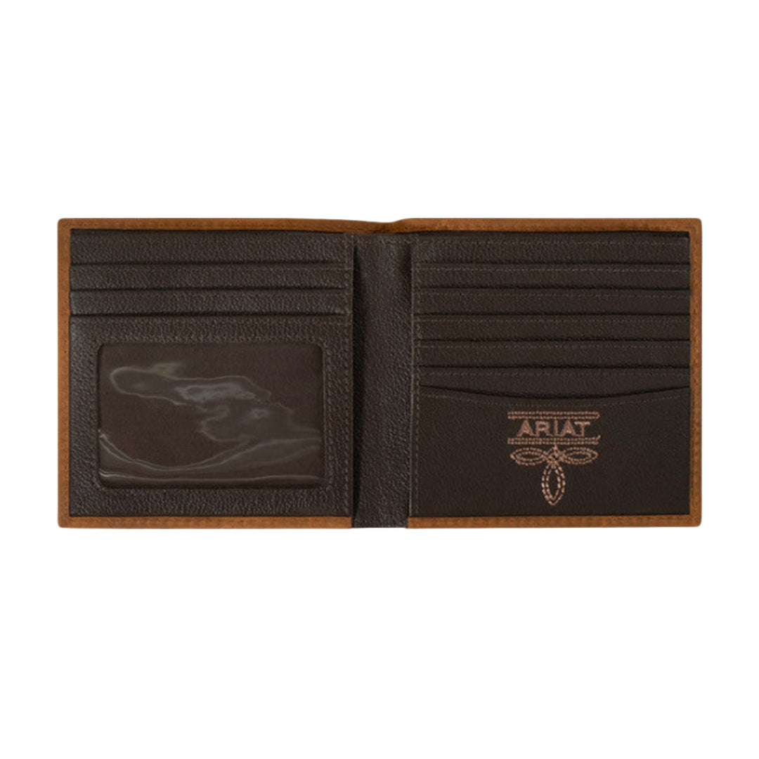 Ariat Men's Embossed Logo Bifold Wallet