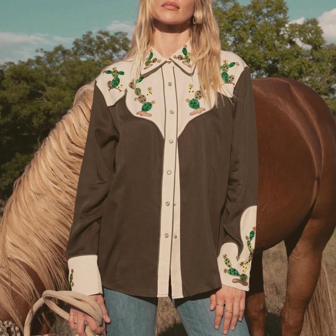 Chemise à manches longues boutonnée à motif écossais Wrangler Rétro Premium pour homme
