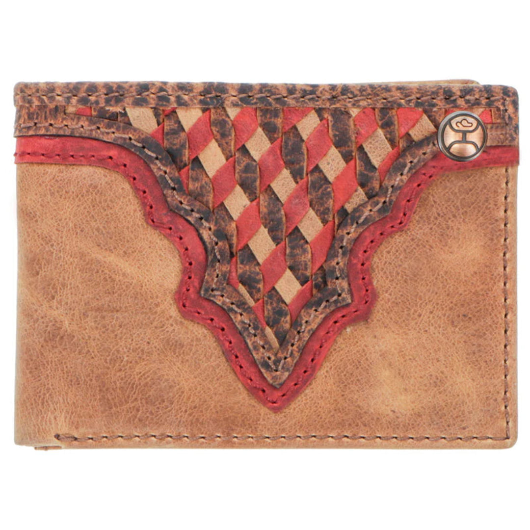 Hooey Men's Whip Aztec Print Front Pocket Bifold Wallet
