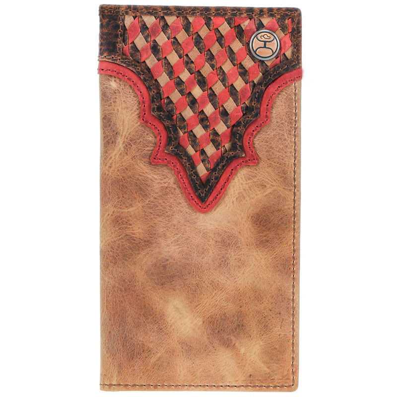 Hooey Men's Whip Woven Leather Rodeo Wallet