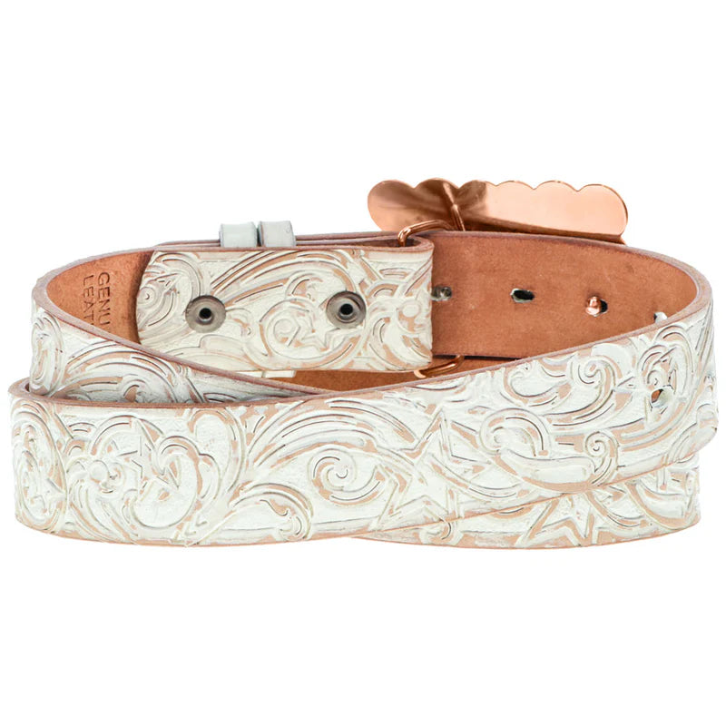 Hooey Brands Women's "Stella" Hand Tooled Filigree Belt