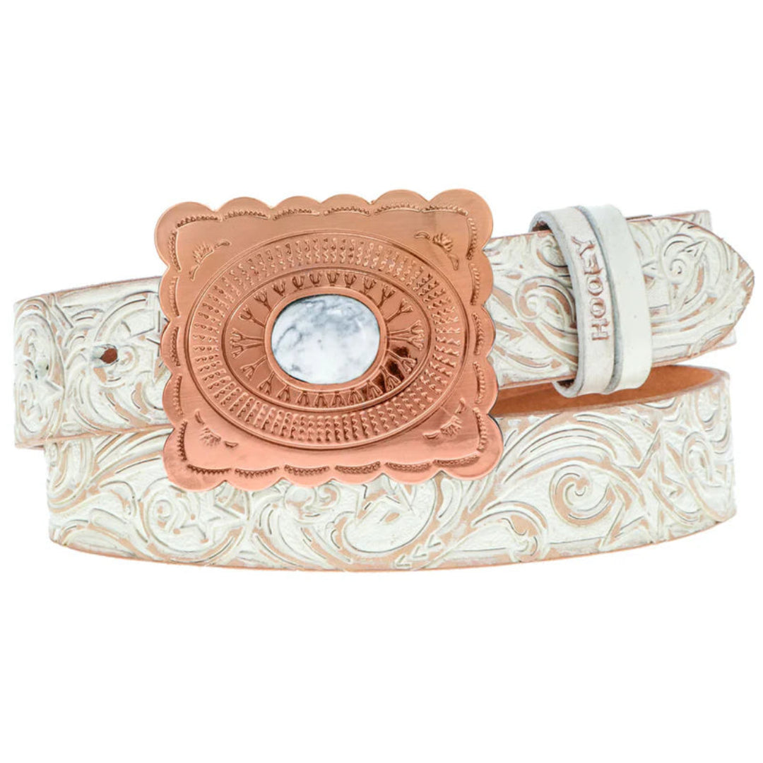 Hooey Brands Women's "Stella" Hand Tooled Filigree Belt