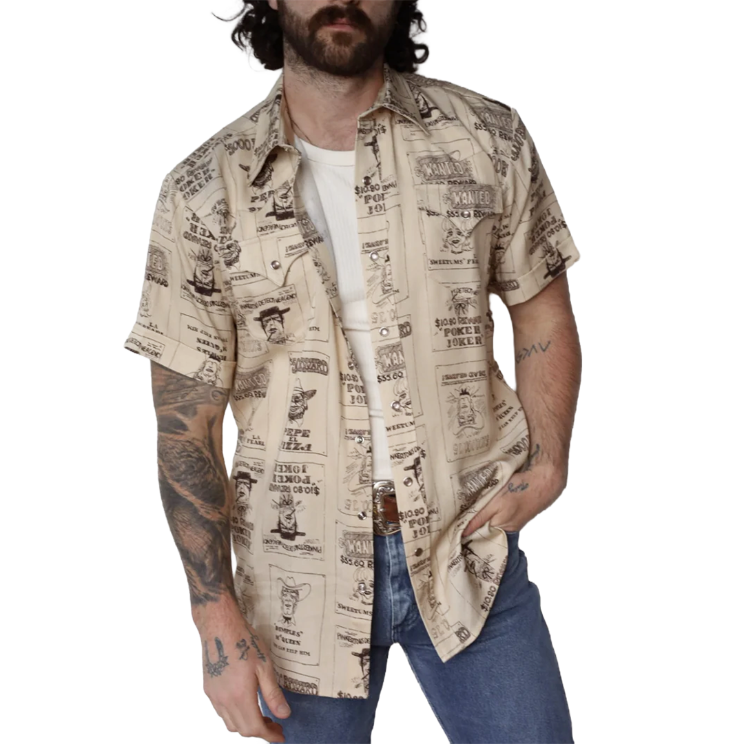 H Bar C Men's Newport Tumbleweed Short Sleeve Snap Shirt