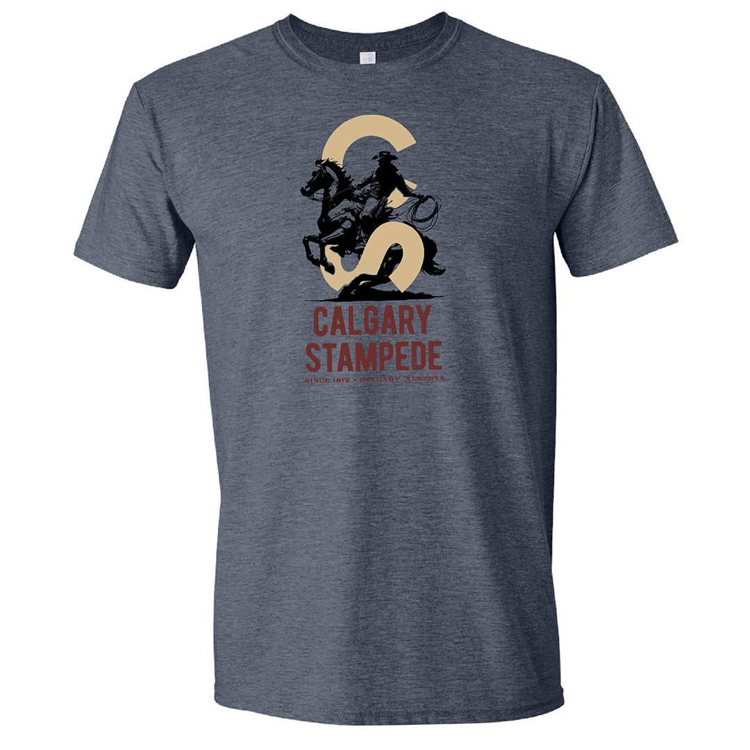 T-shirt unisexe Calgary Stampede cheval cabré
