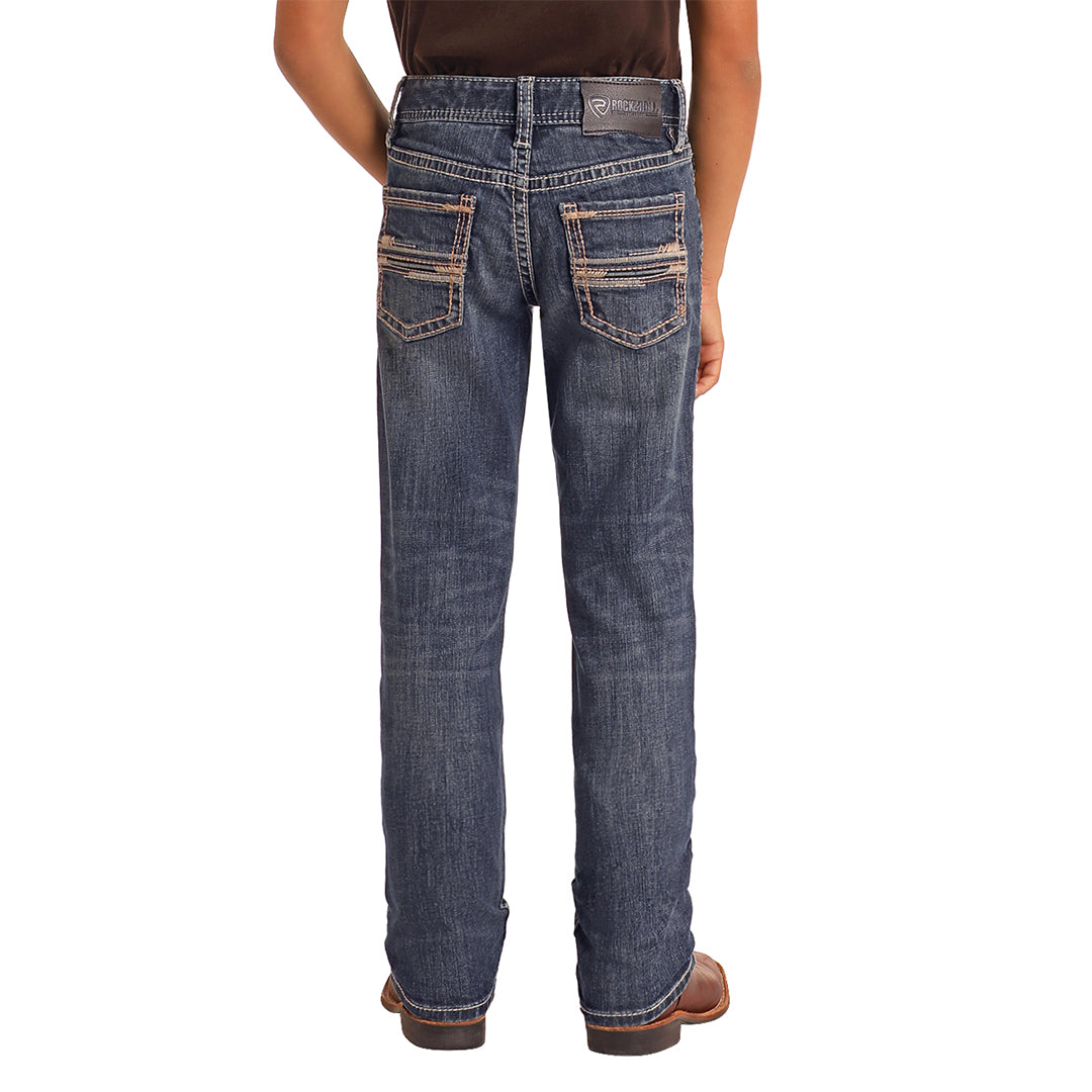 Jean Droit Revolver Rock & Roll Denim pour Garçon