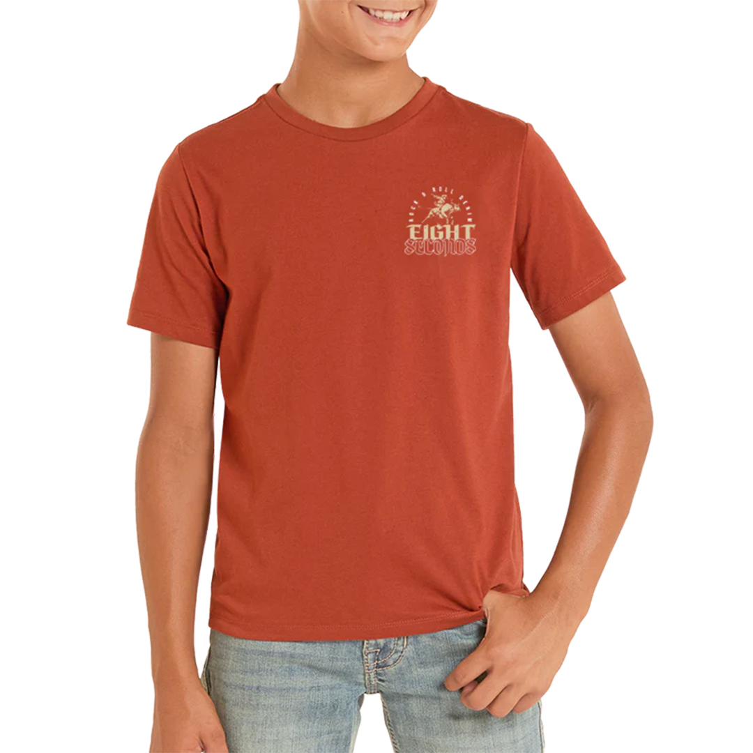 Rock & Roll Denim Boys' Eight Seconds Graphic T-Shirt