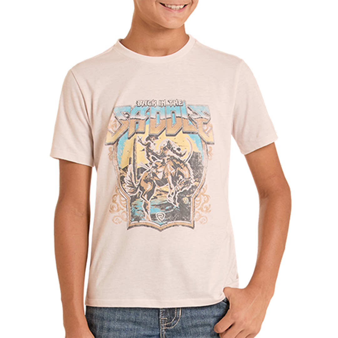 Rock & Roll Denim Boys' Bronco Rider Graphic T-Shirt