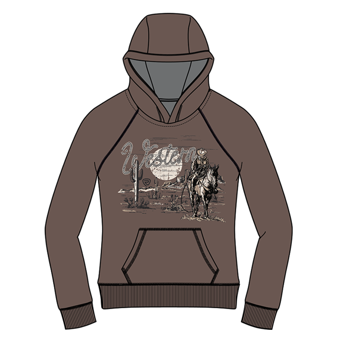Rock & Roll Denim Boys' Wester Graphic Hoodie
