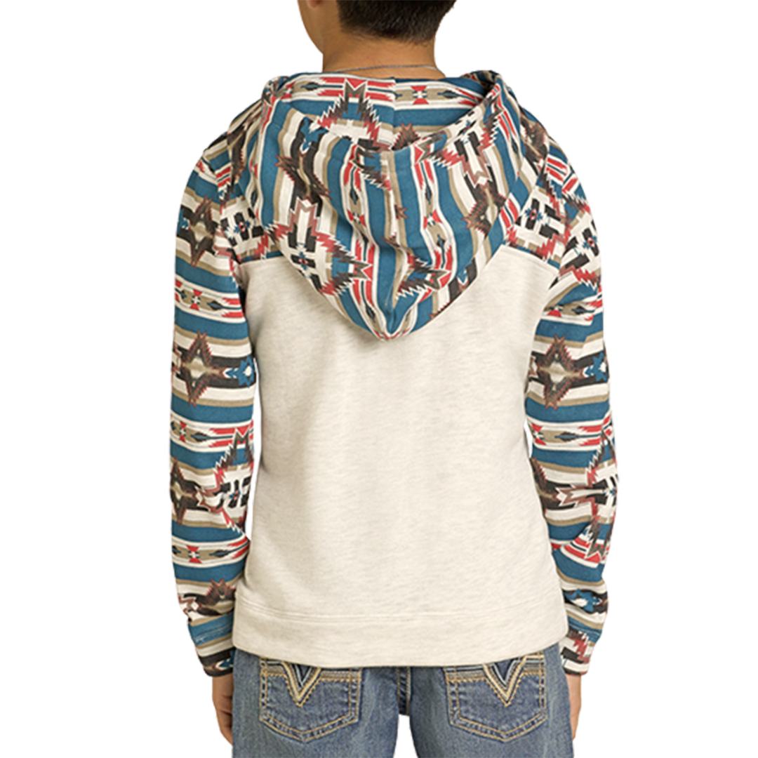 Sweat à capuche color-block Rock & Roll Denim pour garçons