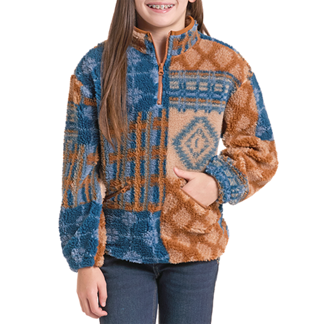 Rock & Roll Denim Girls' Sherpa jacket