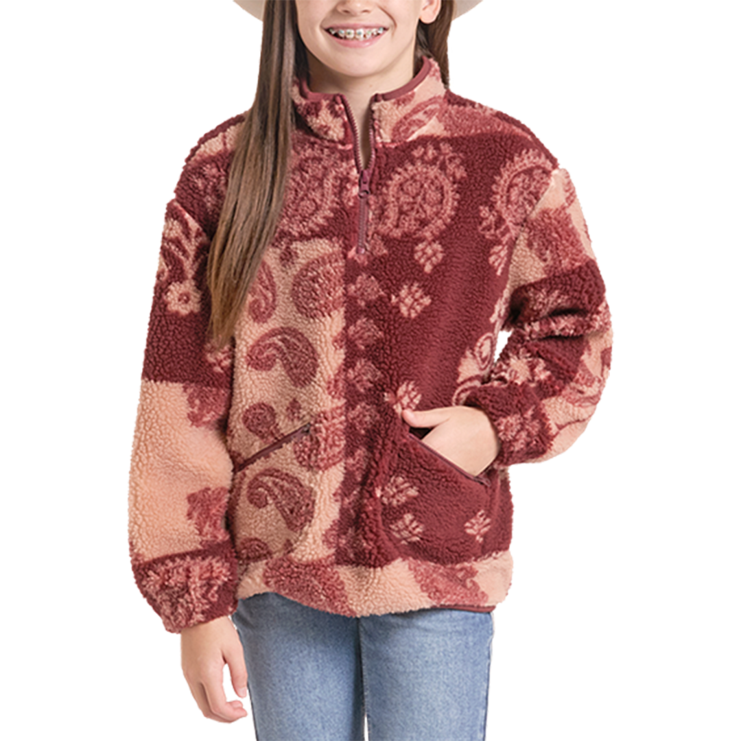 Rock & Roll Denim Girls' Sherpa jacket