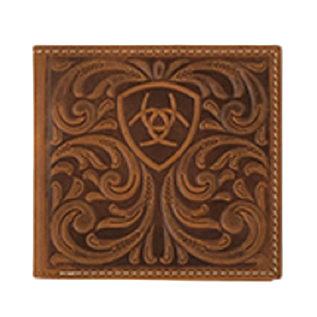 Ariat Men's Embossed Logo Bifold Wallet