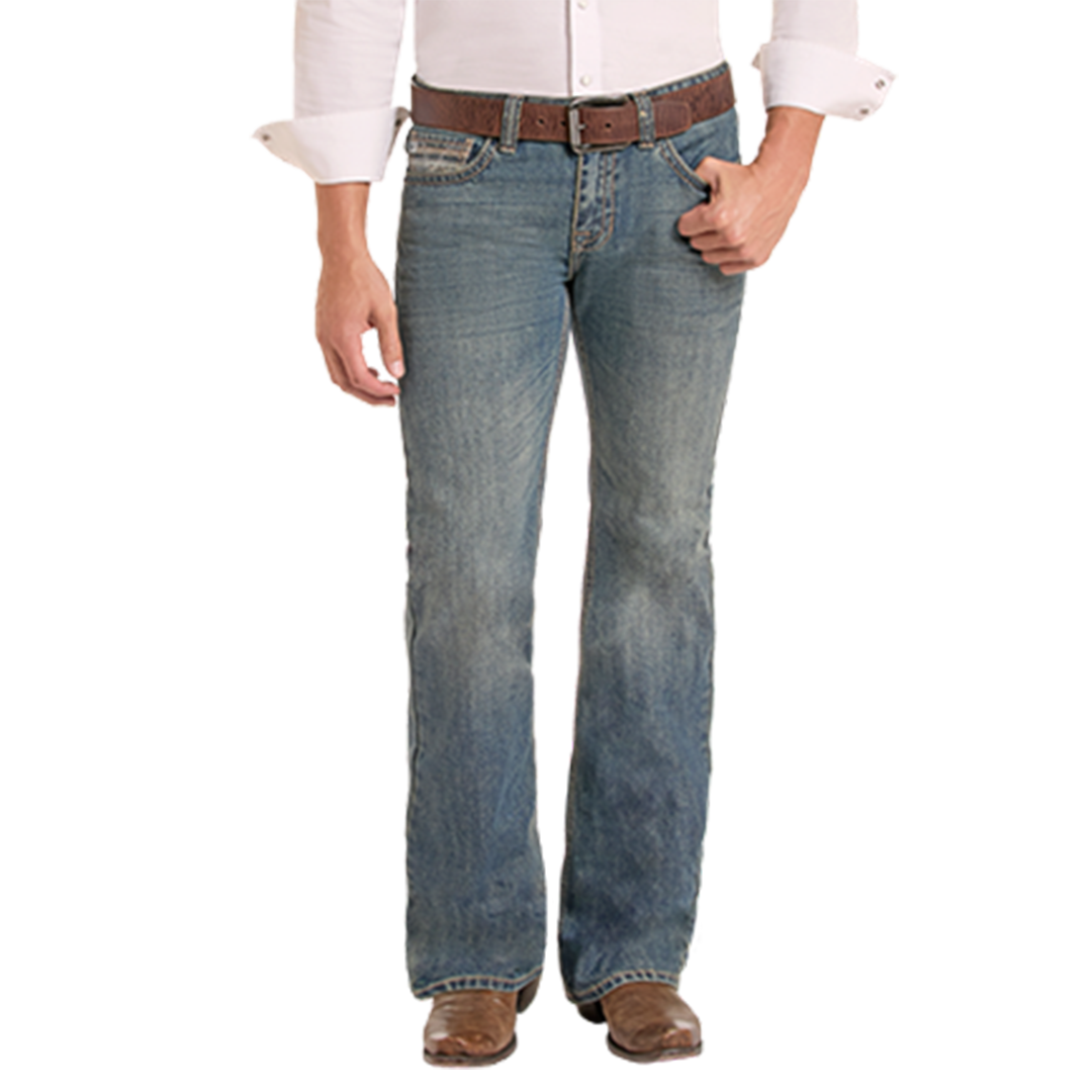 Rock & Roll Denim Men's Pistol Bootcut Jeans