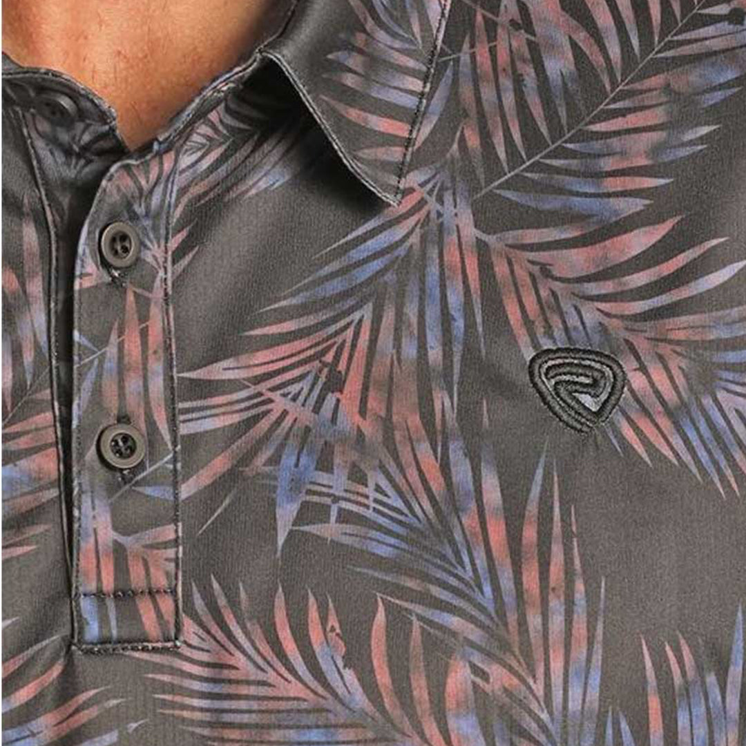 Rock & Roll Denim Men's Printed Tropical Polo