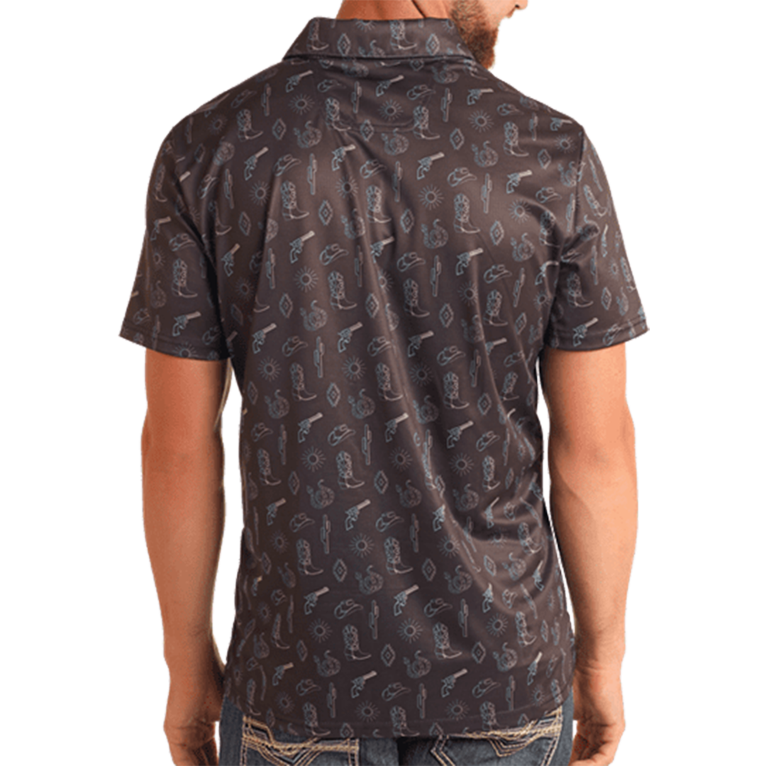 Rock & Roll Denim Men's Printed Polo