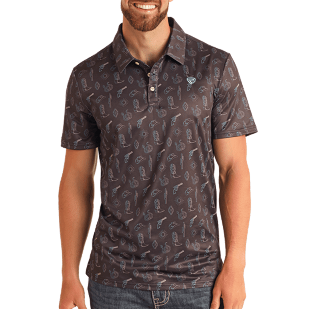Rock & Roll Denim Men's Printed Polo