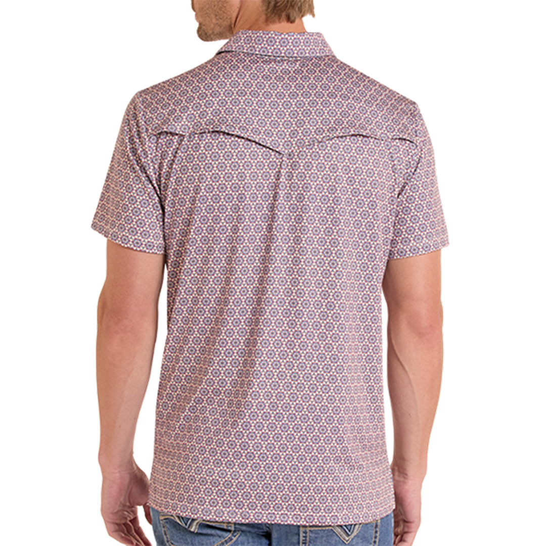 Polo imprimé Rock & Roll Denim pour homme