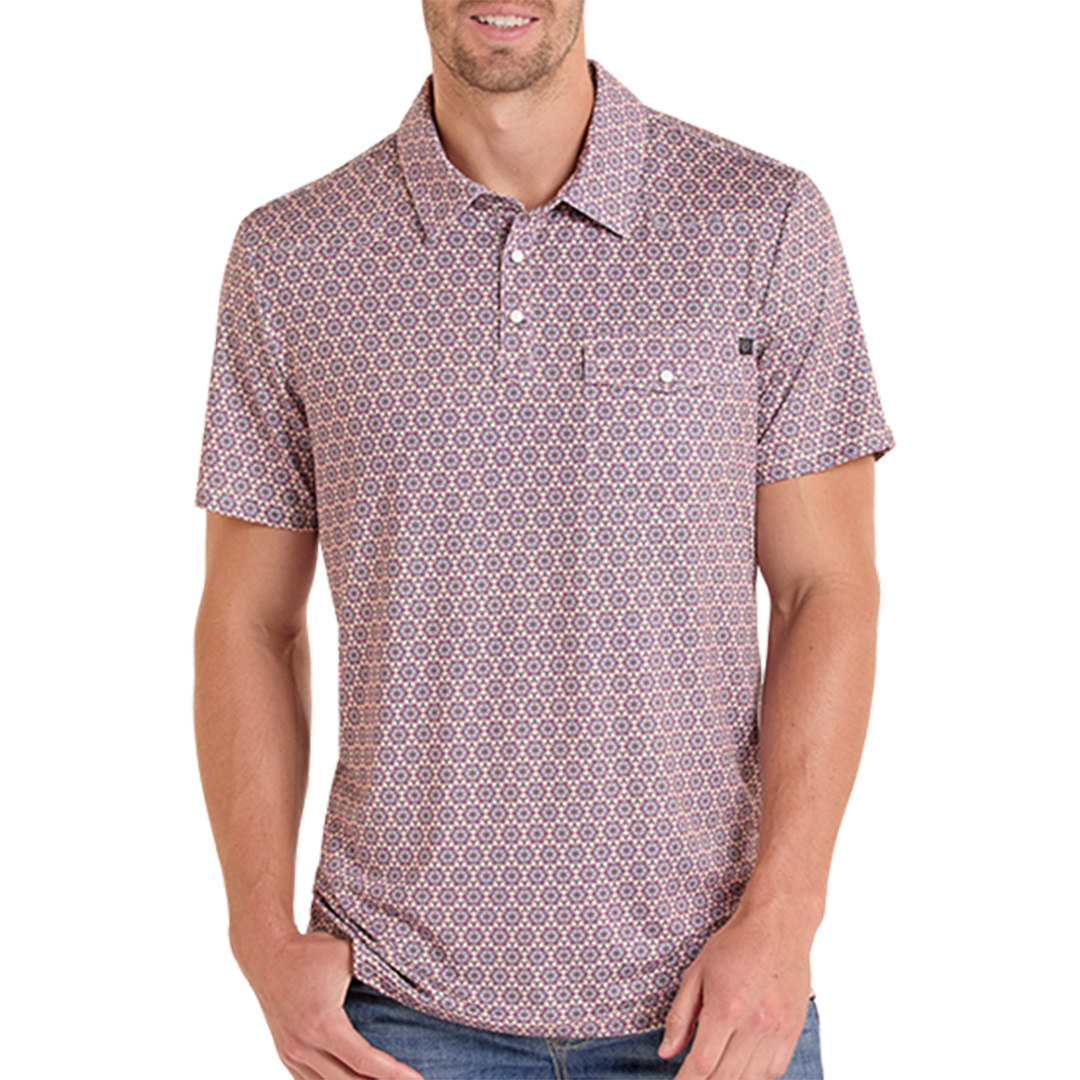 Polo imprimé Rock & Roll Denim pour homme