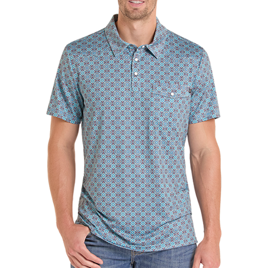 Polo imprimé Rock & Roll Denim pour homme