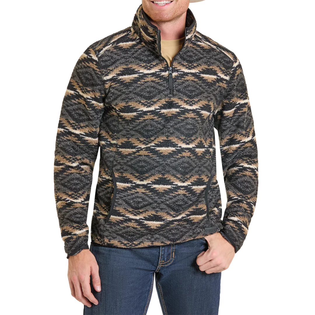 Rock & Roll Denim Pull pour homme imprimé aztèque