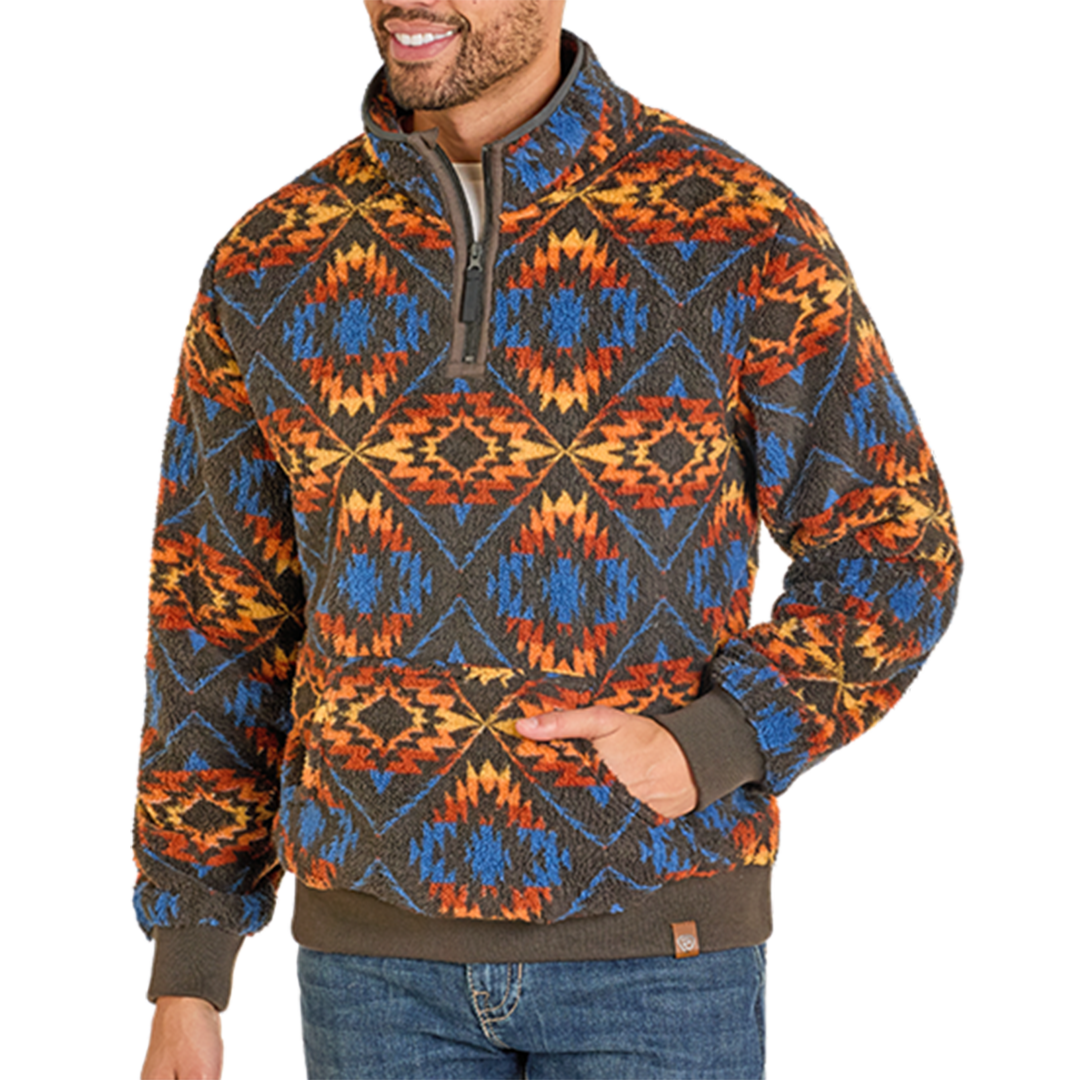 Rock & Roll Denim Men's Aztec Printed Pullover