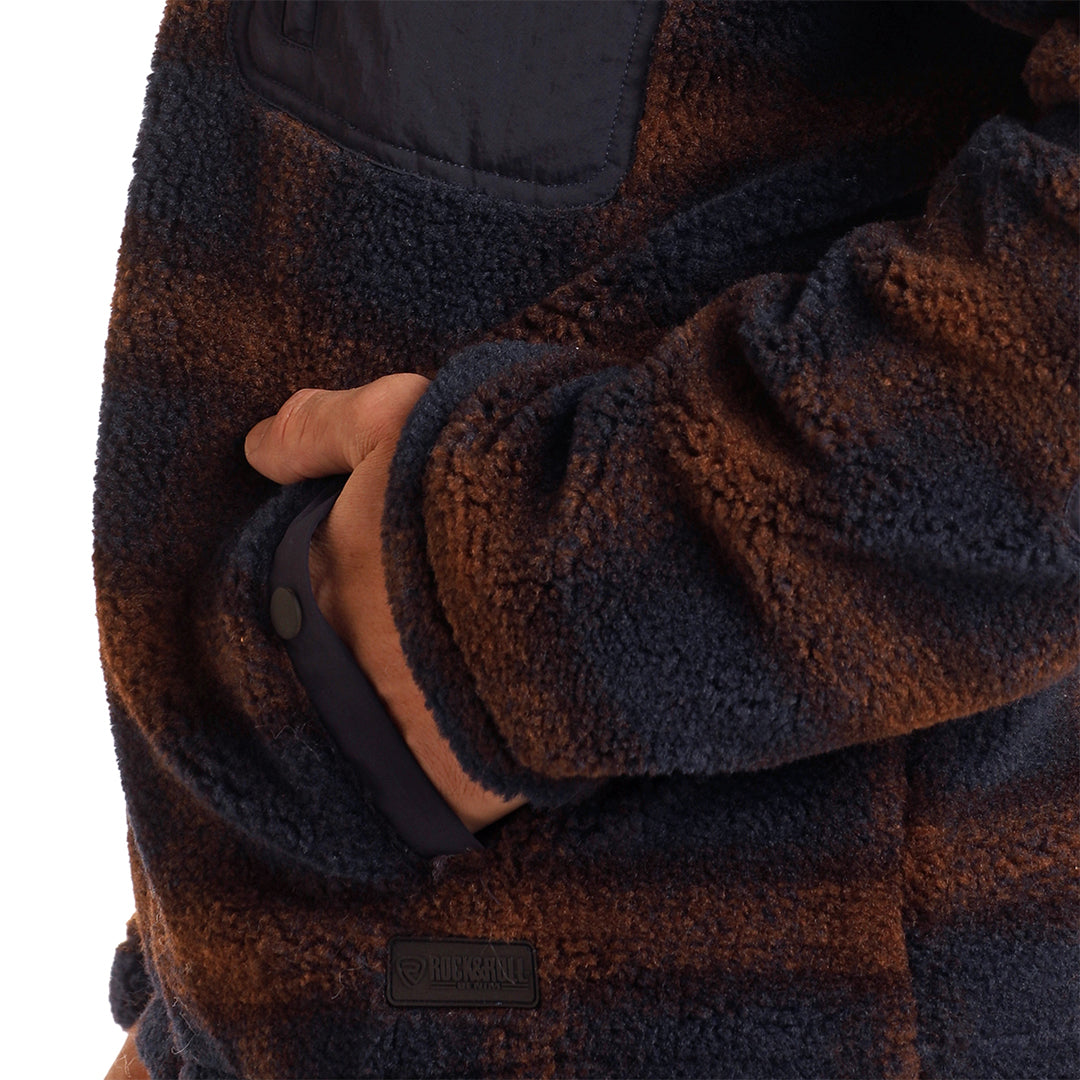 Veste jacquard berbère à carreaux pour homme Rock & Roll Denim